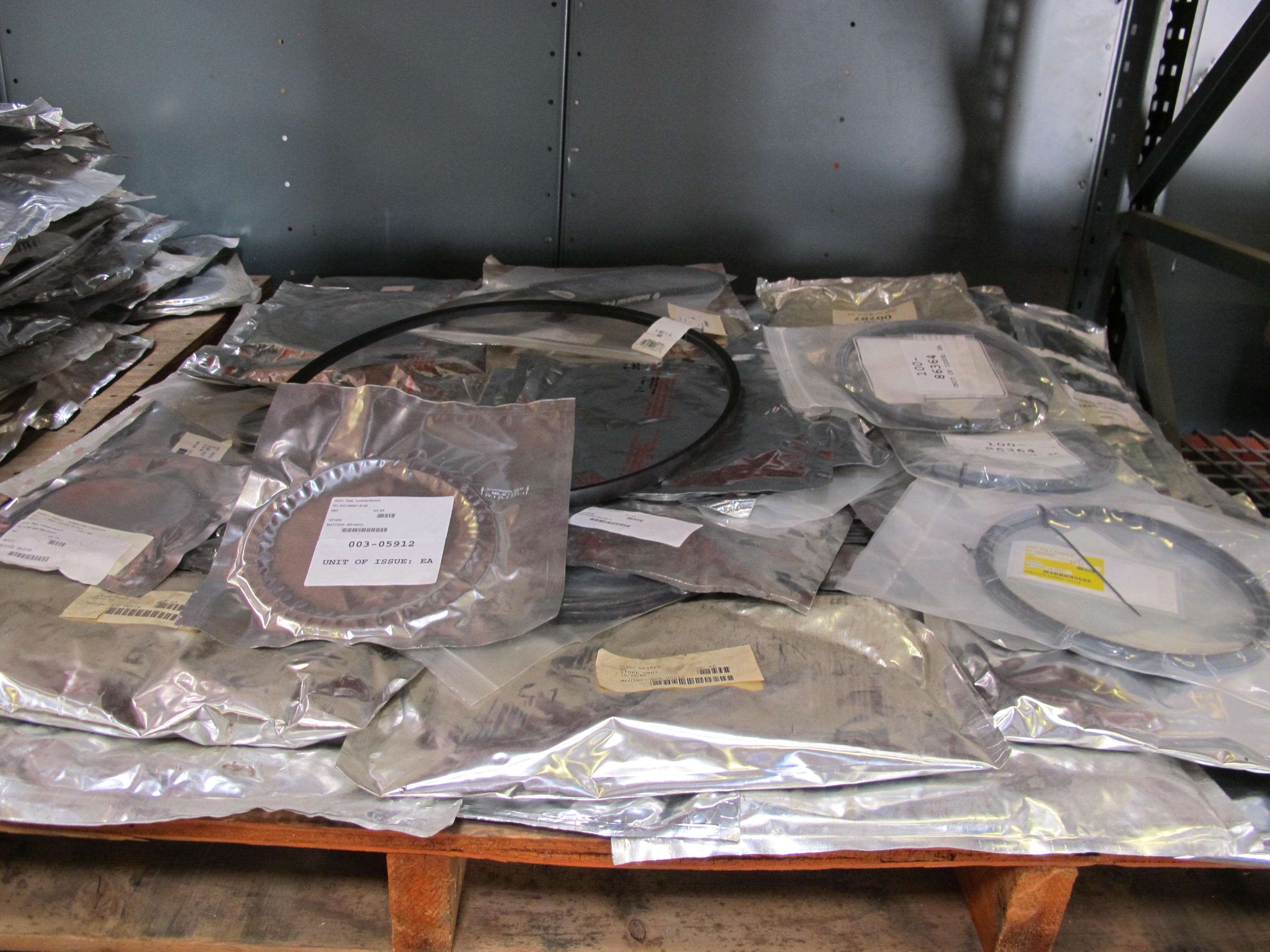 LOT TO INCLUDE: LARGE QUANTITY OF BELTS, GASKETS, AND SEALS. LOADING & HANDLING FEE $30-4166
